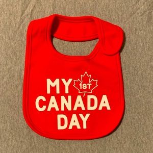 4/$10 My First Canada Day Bib